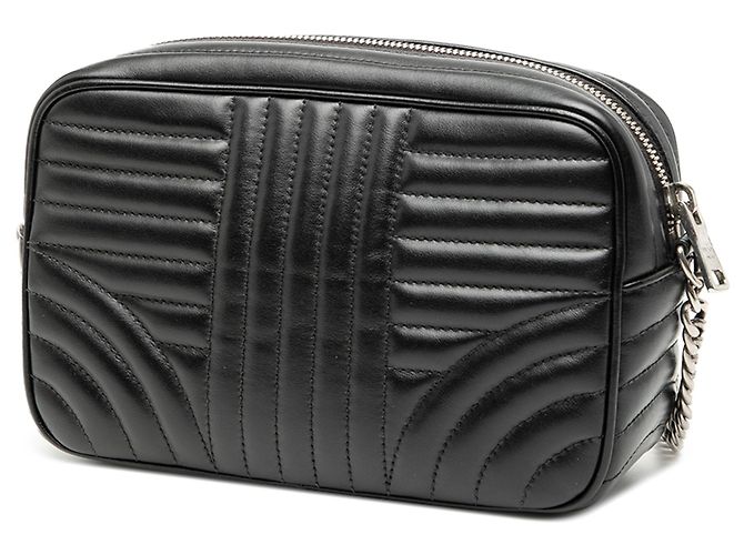 Borsa a tracolla Diagramme in pelle di vitello morbida nera Prada Nero - vista 2
