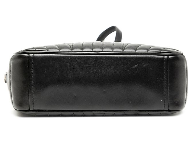 Borsa a tracolla Diagramme in pelle di vitello morbida nera Prada Nero - vista 3