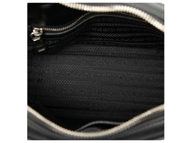 Borsa a tracolla Diagramme in pelle di vitello morbida nera Prada Nero - vista 4