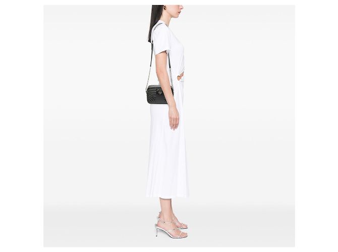 Borsa a tracolla Diagramme in pelle di vitello morbida nera Prada Nero - vista 6