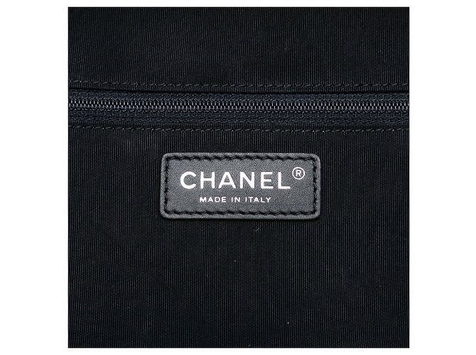 Borsa da viaggio Round Trip in tela stampata e caviar nero Chanel - vista 6