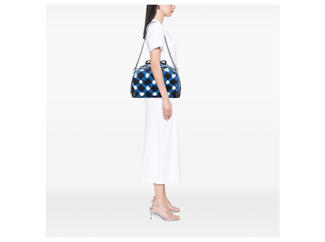 Borsa da viaggio Round Trip in tela stampata e caviar nero Chanel - vista 7