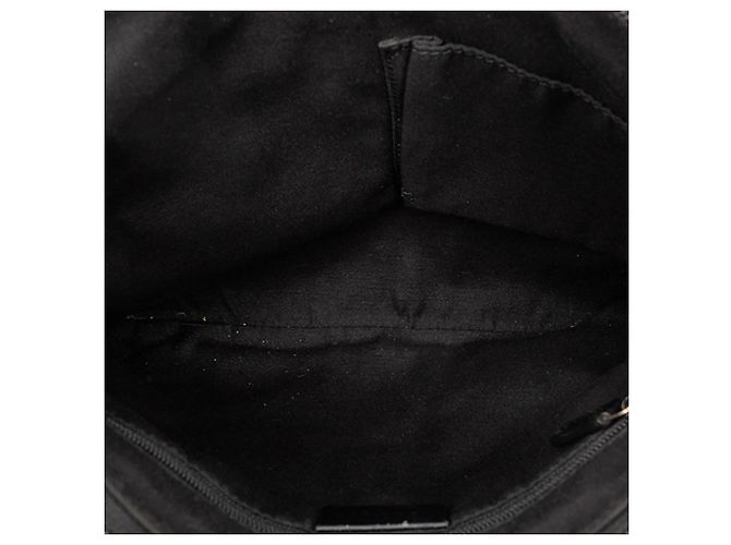 Gucci Umhängetasche aus geprägtem schwarzem Leder mit Horsebit - Ansicht 4