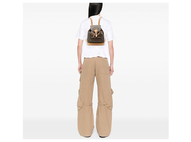 Zaino Louis Vuitton Monogram Montsouris PM marrone - vista 7