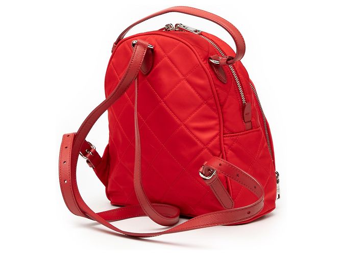 Rucksack Prada Impuntu Tessuto rot - Ansicht 2