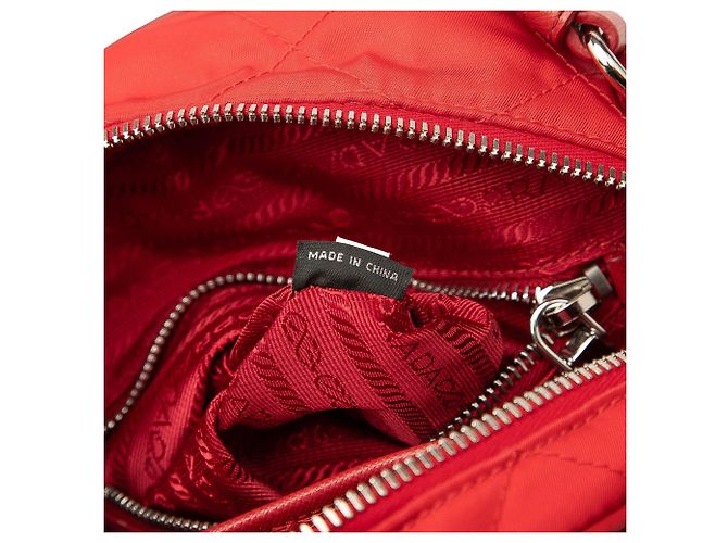 Rucksack Prada Impuntu Tessuto rot - Ansicht 6