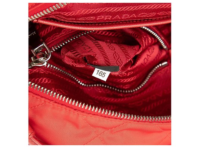 Rucksack Prada Impuntu Tessuto rot - Ansicht 7