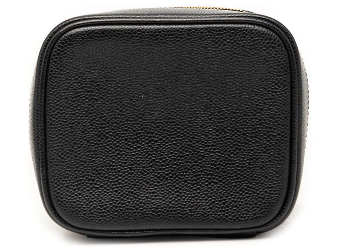 Vanity Beauty case Chanel CC Caviar nero - vista 3