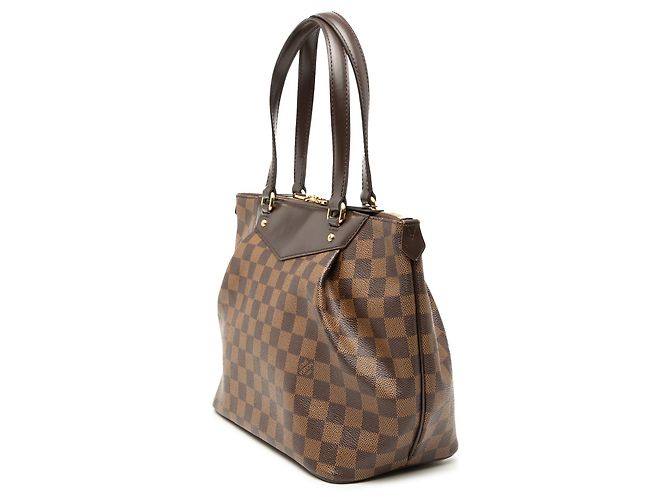 Borsa Louis Vuitton Damier Ebene Westminster PM marrone - vista 2