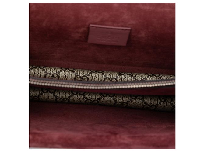 Borsa a tracolla Gucci Medium GG Supreme Blooms Dionysus beige - vista 4