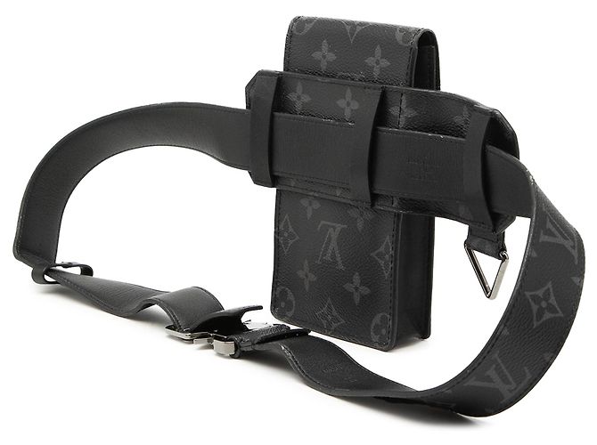 Borsa a tracolla utility Louis Vuitton Monogram Eclipse nera Nero - vista 2
