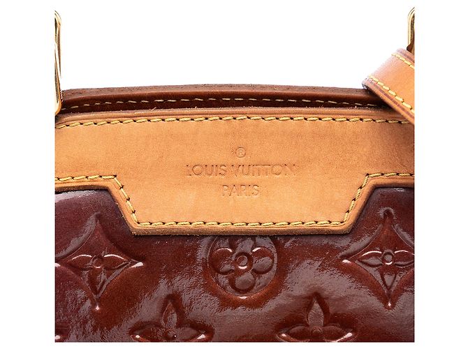 Borsa Louis Vuitton Monogram Vernis Brea GM rossa Rosso - vista 5