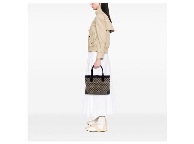 Borsa Gucci GG Canvas beige - vista 6