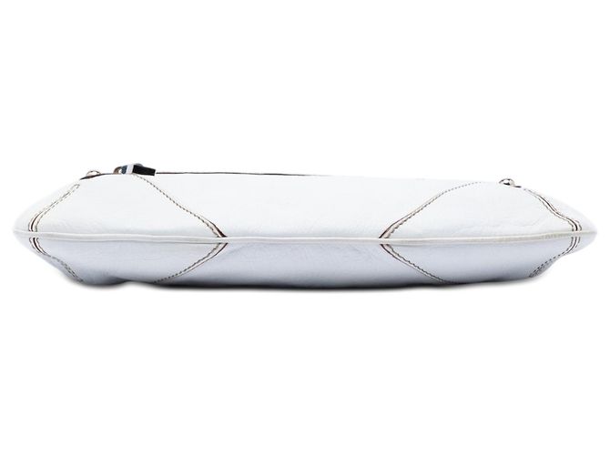 Borsa a tracolla Gucci White Calfskin Web Capri Ranch Kid Bianco - vista 3