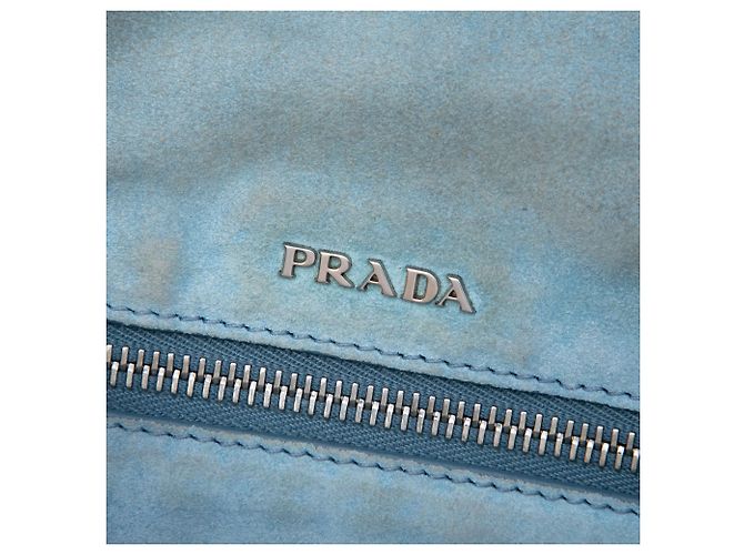 Borsa Prada Glace Calfskin Studded Etiquette Flap bianca Bianco - vista 5