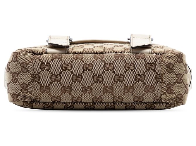 Borsa a tracolla Gucci GG Canvas bianca Bianco - vista 3