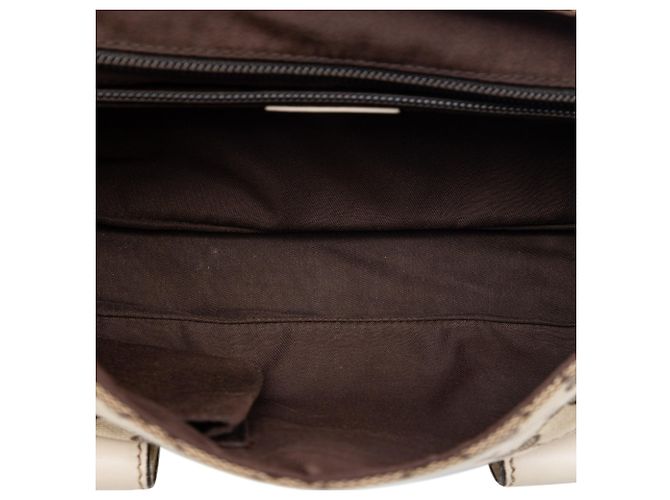 Borsa a tracolla Gucci GG Canvas bianca Bianco - vista 4