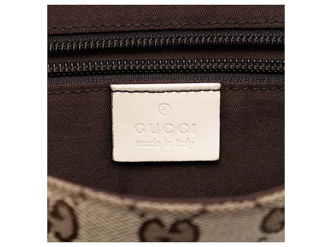 Borsa a tracolla Gucci GG Canvas bianca Bianco - vista 5