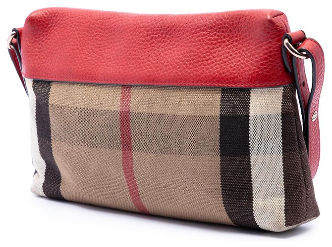 Borsa a tracolla Farley in tela Mega Check Burberry marrone - vista 2