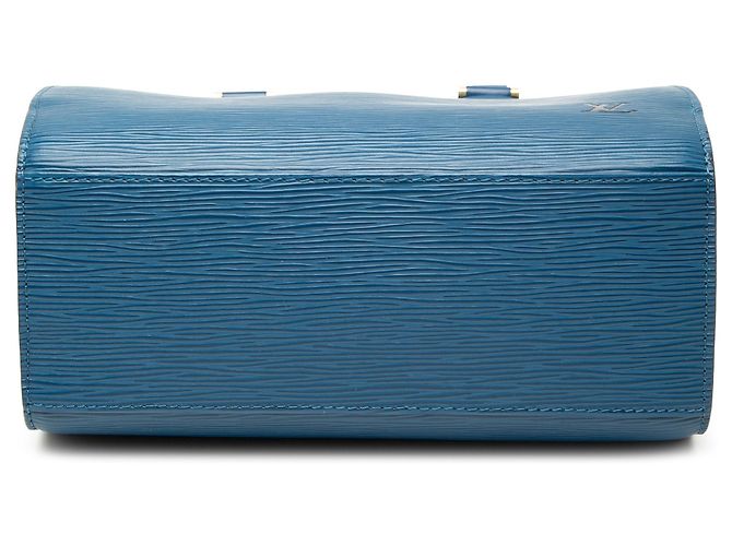 Borsa Louis Vuitton Epi Pont Neuf PM Blu - vista 3