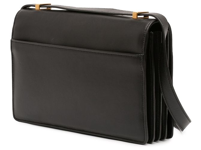Piccola borsa a tracolla Dylan in pelle di vitello nera Saint Laurent Nero - vista 2