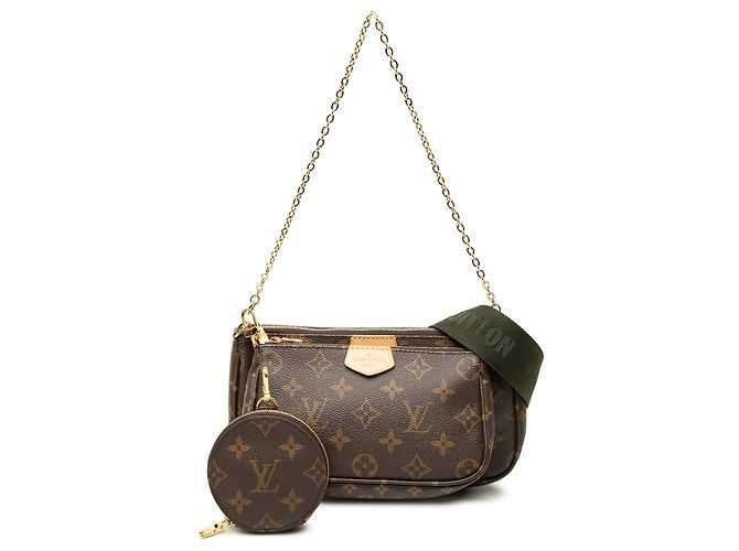 Borsa Louis Vuitton Monogram Multi Pochette Accessoires Marrone - vista 7