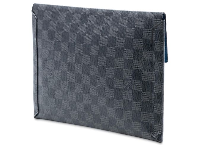 Pochette GM Alpha in Damier Graphite nero Louis Vuitton - vista 2