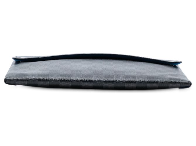 Pochette GM Alpha in Damier Graphite nero Louis Vuitton - vista 3