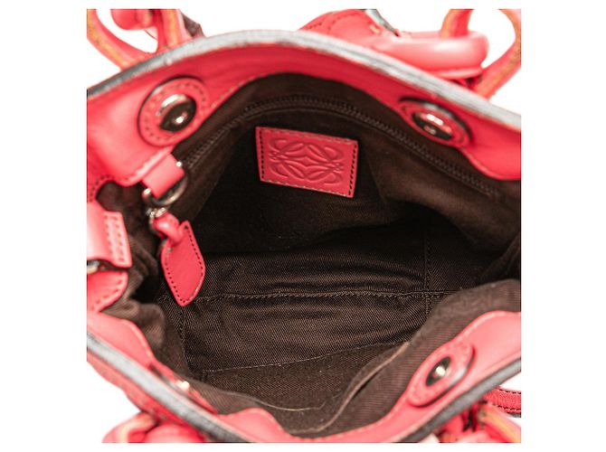Borsa Fiesta in pelle rosa LOEWE - vista 4