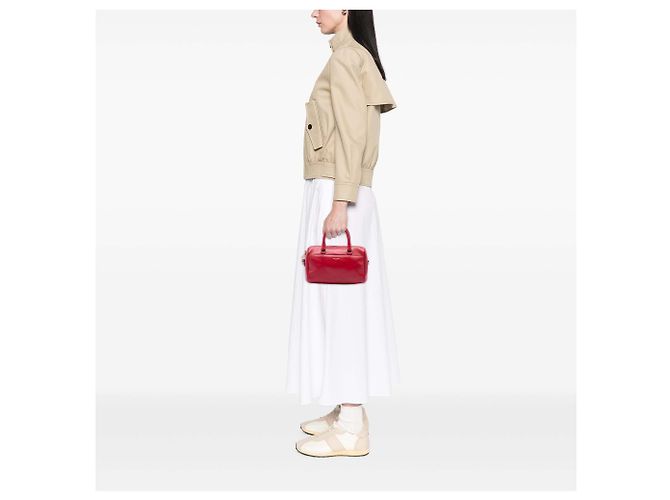 Borsa Duffle Classic in pelle rossa per neonato Saint Laurent Rosso - vista 6