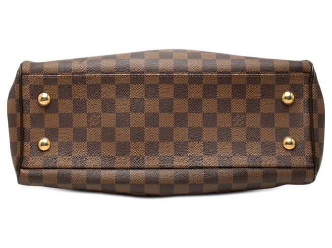 Borsa Louis Vuitton Damier Ebene Trevi PM marrone - vista 3
