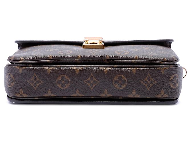 Borsa Louis Vuitton Monogram Pochette Metis marrone - vista 3