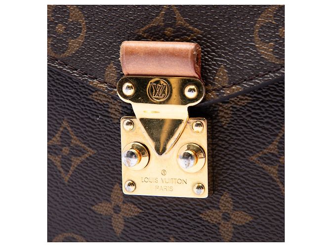 Borsa Louis Vuitton Monogram Pochette Metis marrone - vista 5