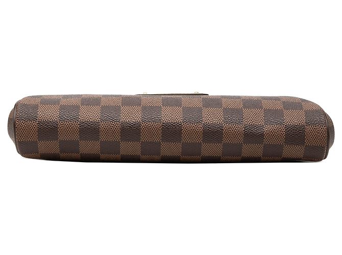 Borsa Eva Damier Ebene marrone Louis Vuitton - vista 3