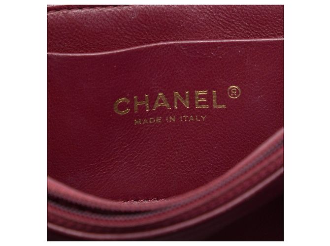 Borsa a tracolla Chanel CC trapuntata in pelle di vitello craquelé blu - vista 5