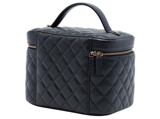 Chanel Vanity Case Medium CC gesteppt Caviar Schwarz - Ansicht 2