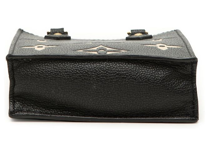 Kleiner flacher Louis Vuitton Bicolor Monogram Empreinte Satchel in Schwarz - Ansicht 3