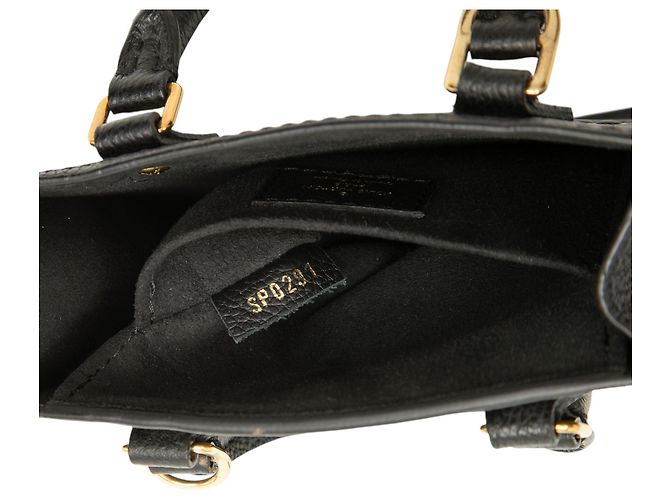 Kleiner flacher Louis Vuitton Bicolor Monogram Empreinte Satchel in Schwarz - Ansicht 6