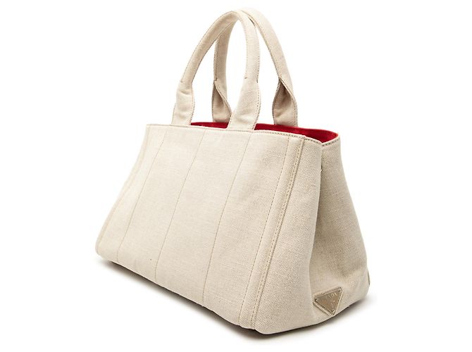 Prada Canvas Canapa Mistolino Tote Braun - Ansicht 2