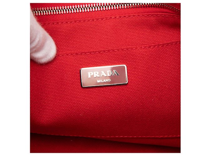 Prada Canvas Canapa Mistolino Tote Braun - Ansicht 5