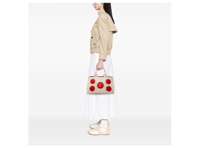 Prada Canvas Canapa Mistolino Tote Braun - Ansicht 7