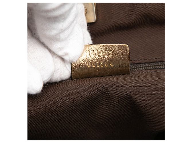 Gucci GG Satin Abbey D Ring Tote in Braun - Ansicht 6