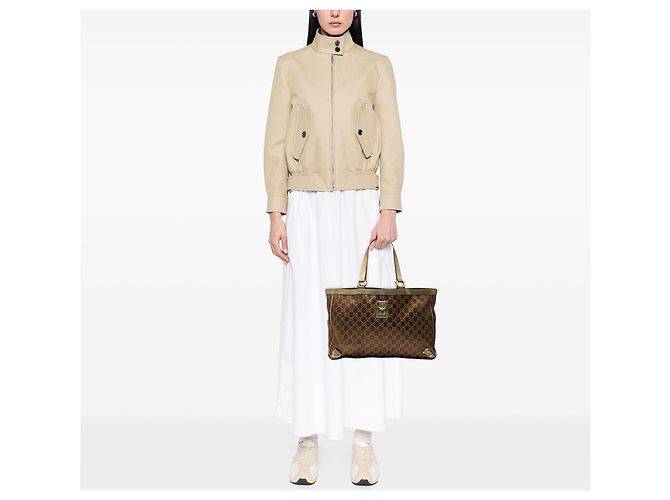 Gucci GG Satin Abbey D Ring Tote in Braun - Ansicht 7