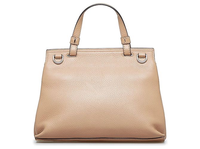 Piccola borsa satchel in pelle Bamboo marrone Gucci - vista 3