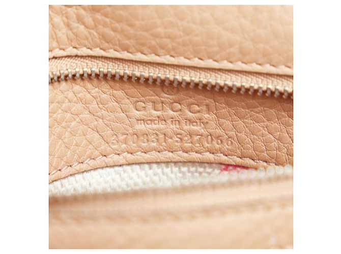 Piccola borsa satchel in pelle Bamboo marrone Gucci - vista 6