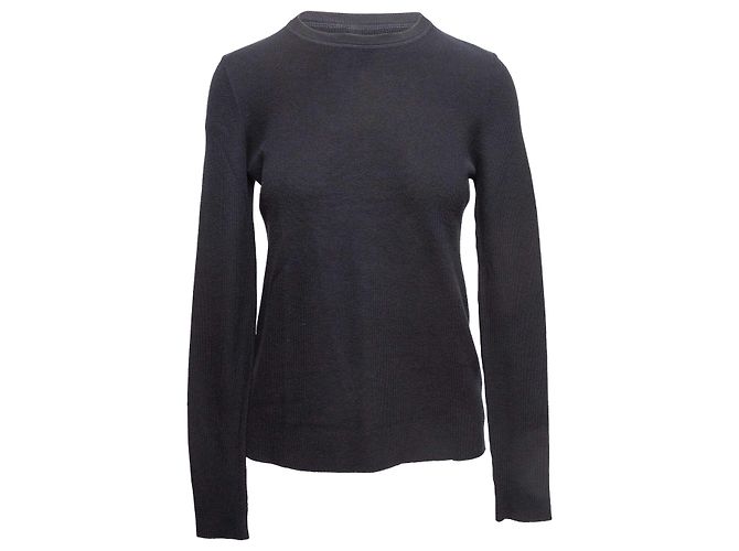Schwarzer The Row Pullover aus Seide-Baumwoll-Mischung Größe US S - Ansicht 2