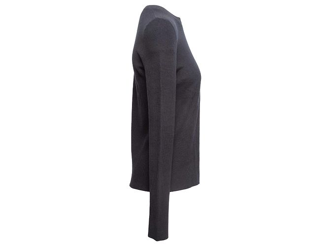 Schwarzer The Row Pullover aus Seide-Baumwoll-Mischung Größe US S - Ansicht 3