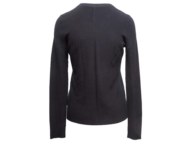 Schwarzer The Row Pullover aus Seide-Baumwoll-Mischung Größe US S - Ansicht 4