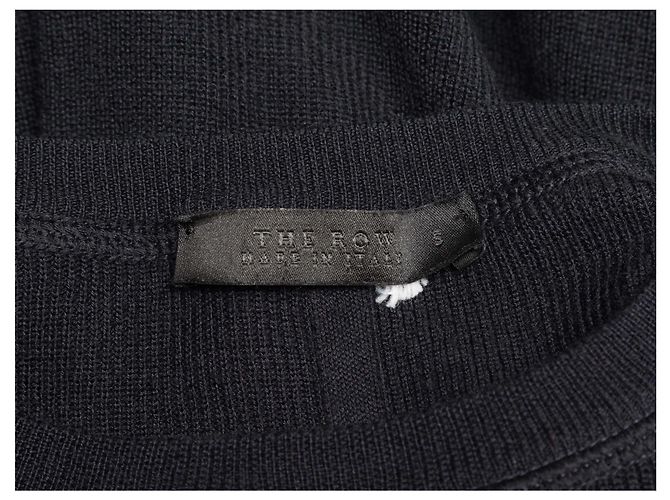 Schwarzer The Row Pullover aus Seide-Baumwoll-Mischung Größe US S - Ansicht 5