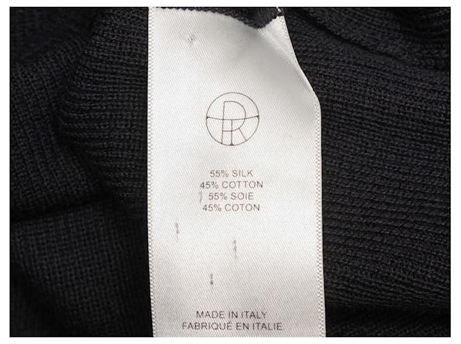 Schwarzer The Row Pullover aus Seide-Baumwoll-Mischung Größe US S - Ansicht 6